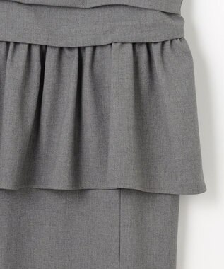 ANY SIS S 【BAILA12月号掲載・貴島明日香さんコラボ】ドッキングビスチェワンピース×インナーセット グレー×ブラック