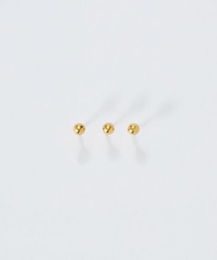 Phoebe 【金属アレルギー対応】3setメタルピアス　ゴールド/サージカルステンレス