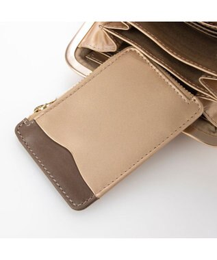 UNBILLION perche フラグメントケース付きアンティーク調ガマグチS ゴールド