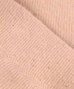 23区 モヘヤミックススパングル Vネック ニット ピンク系