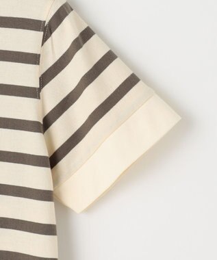 J.PRESS KIDS 【140-170cm】J.半袖ボーダーＴシャツ カーキ系1