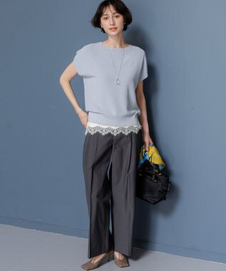 23区 【先行予約】メタルオーバル ワントップ ネックレス シルバー系