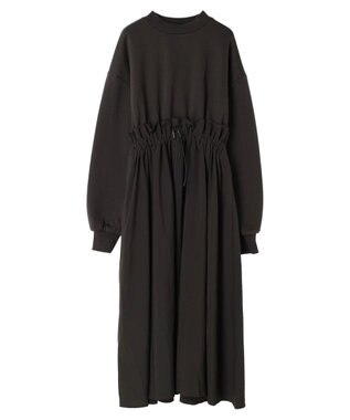 Green Parks ・ＳＵＧＡＲ　ＳＰＯＯＮ　ドロストドッキングワンピ Charcoal Gray