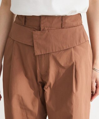 Green Parks ・ＥＬＥＮＣＡＲＥ　ＤＵＥ　ダブルウエストパンツ Brown