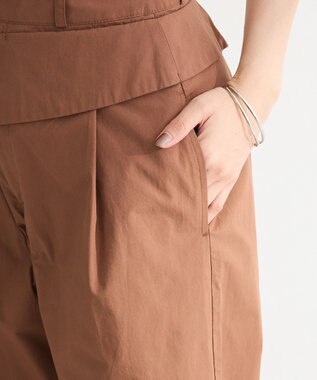 Green Parks ・ＥＬＥＮＣＡＲＥ　ＤＵＥ　ダブルウエストパンツ Brown