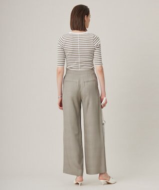 ICB 【洗える】4×2リブ プルオーバー カーキボーダー系