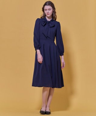 TOCCA PROMISE RIBBON ROSETTE ドレス ネイビー系