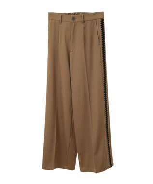 Green Parks ・ＥＬＥＮＣＡＲＥ　ＤＵＥ　サイド刺繍ラインパンツ Beige