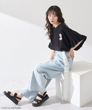 earth music&ecology Ｂａｃｋ　ｔｏ　ｔｈｅ　Ｆｕｔｕｒｅ／ｅｍａｅ　フリルＴ A