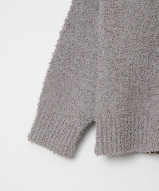 WEGO ツイストブークレカーディガン グレー