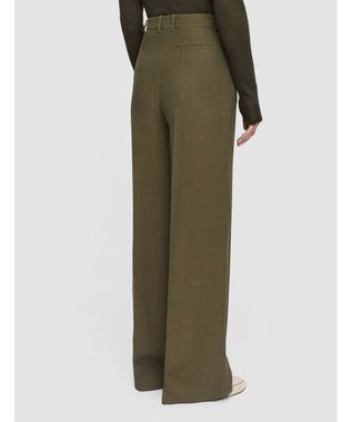 JOSEPH ヘビーシルククレープ　ワイドトラウザーズ Hass Avocado