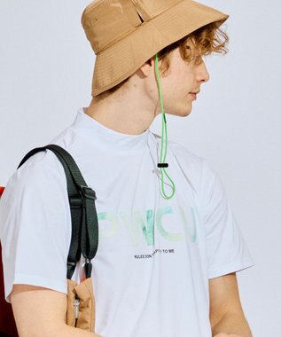 PW CIRCULUS 【吸水速乾 / UV遮蔽率99% UVカット / ストレッチ】【MEN】バックメッシュポケットモックT ゴルフ ホワイト系