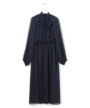 23区 L 【APPLAUDIR】ドットクレープシフォン ドレス