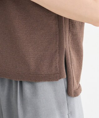 Green Parks ・Ｐｅｔｉｔ　Ｆｌｅｕｒ　ノースリリネンライクニット Charcoal Gray