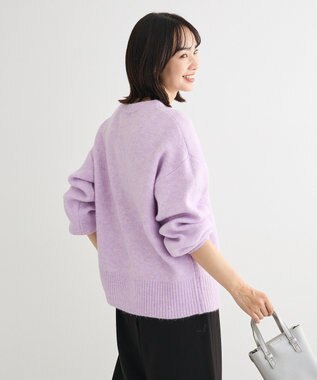 Green Parks ｆｕｗａっと袖パフニットプルオーバー Purple