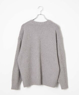 WEGO ツイストブークレカーディガン グレー