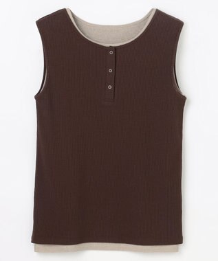 ANY 【2SET】ツインセットヘンリーネックタンクトップ