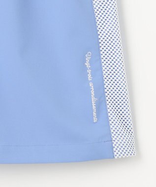 23区GOLF 【WOMEN】【ストレッチ】バックドビー×メッシュロゴスカート サックスブルー系