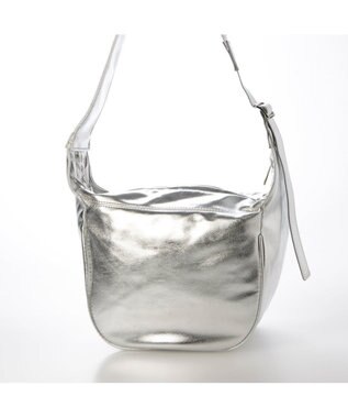 UNBILLION カシュカシュ cachecache / レザータッチソフトショルダーバッグ シルバー