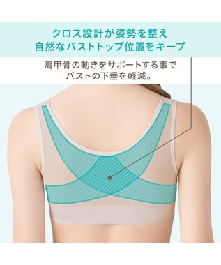 BRADELIS New York 【Yukine inc. 】ゆきねえモアソフト快適フルカップブラ23 接触冷感 吸汗速乾で快適に補正するノンワイヤーブラ サンドグレージュ