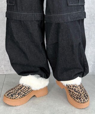 WEGO 【25年秋冬新作/あったかい】ムートンタッチサボ 柄1