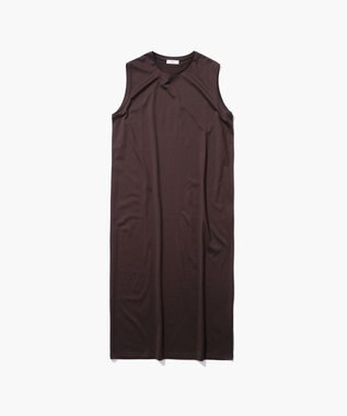 ATON SUVIN 60/2 | スリーブレスドレス BURGUNDY