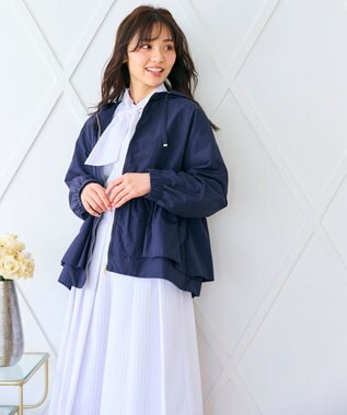 Feroux 【大好評につき新色追加！】ペプラムティアード マウンテン パーカー ネイビー系