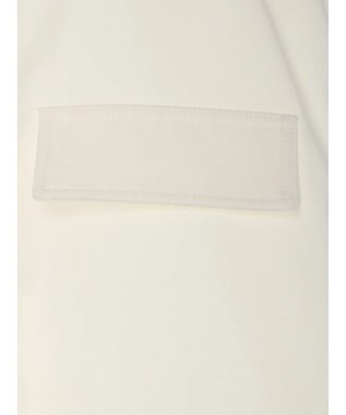 earth music&ecology ミリタリースタンドカラーベスト Off White