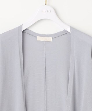 ANY SIS L 【UVケア】アイスタッチ カーディガン ブルーグレー