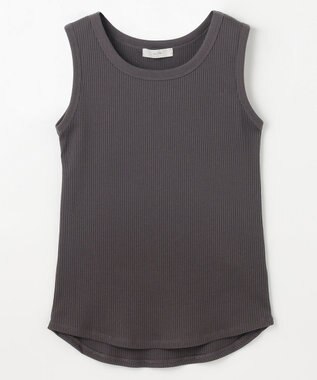 ANY L 【新色追加】ラウンドタンクトップ チャコール