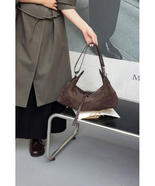 style code 【 通勤使用可能 】 牛革 細身シルエットショルダーバッグ カーキ