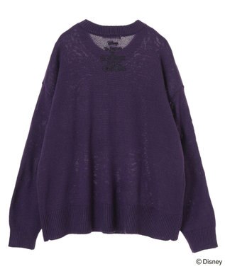 Green Parks ナイトメア／フェイスジャガードニットプルオーバー Purple