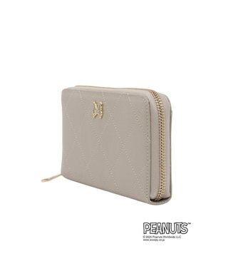 CLATHAS CLATHAS×PEANUTS ラウンド長財布 ライトグレー