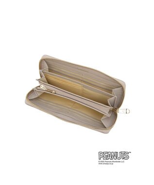 CLATHAS CLATHAS×PEANUTS ラウンド長財布 ライトグレー