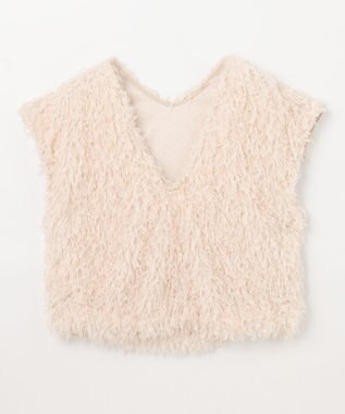 GRACE CONTINENTAL フェザーカットトップ ベージュ