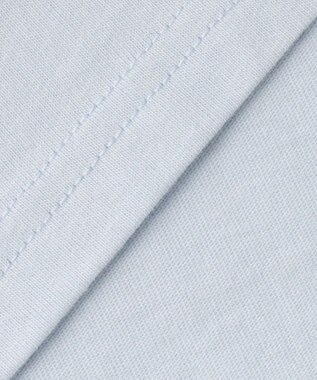 ANY KIDS 【綿100%】肩リボン×ラインストーンロゴ 半袖Tシャツ サックスブルー