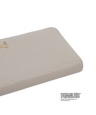CLATHAS CLATHAS×PEANUTS ラウンド長財布 ライトグレー