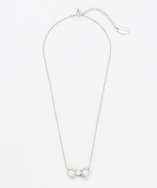 TOCCA GLITTER RIBBIN NECKLACE ネックレス シルバー×パール系