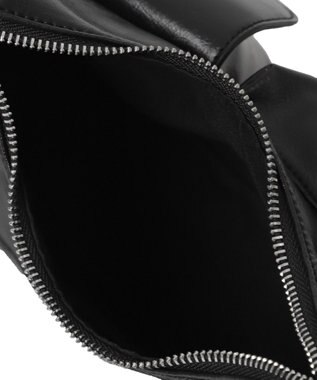 WEGO ポーチ付きランダムポケットデザインショルダー ブラック