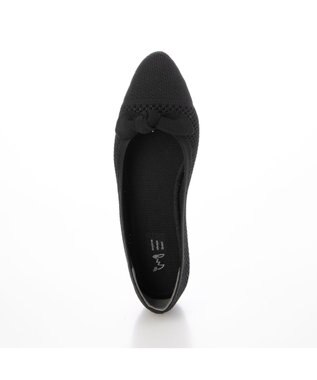 ing <ing>【サステナブル】２WAYポインテッドトゥニットパンプス ブラック