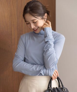 組曲 L ハイツイストシアー インナータートル ブルー系