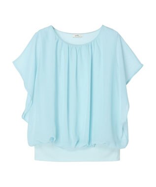 earth music&ecology シアードッキングドルマンブラウス Sax