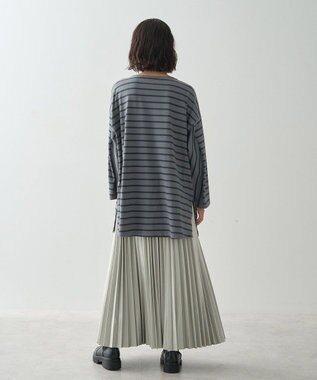 AMERICAN HOLIC ボーダーカットＢＩＧプルオーバー Gray