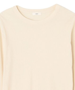 NAVE 【Nave・洗える】ガーゼフライス ロングスリーブ アイボリー系