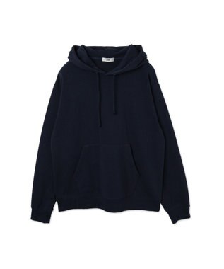 WEGO 【ユニセックス着用ITEM/裏起毛】リラックスフィットスウェットプルパーカー ネイビー