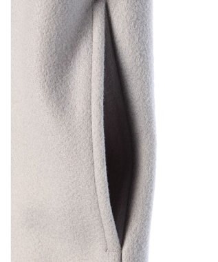 Green Parks 洗えるＶネックミディ丈コート Light Gray