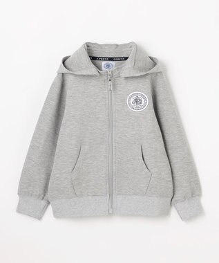 J.PRESS KIDS 【100-130cm】ダンボールニット ロゴ パーカー トップグレー
