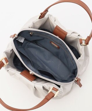 LA BAGAGERIE ソフトエナメル2WAYハンドバッグ Sサイズ アイボリー