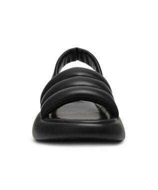 STEVE MADDEN HEADWAY バックストラップ厚底パフィーサンダル ブラック