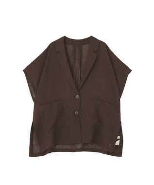 Green Parks メッシュポンチョジャケット Brown